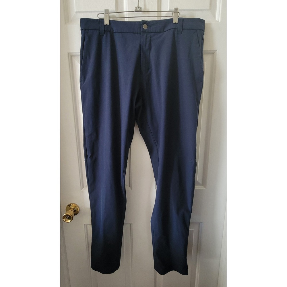 Lululemon Commission Classic Fit Pants Mens 36x32‎ Navy Blue Performance Chino